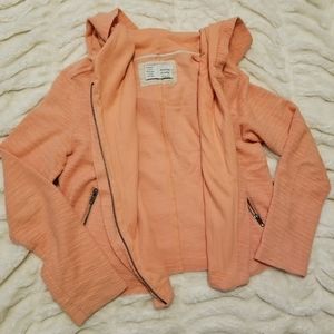 Anthropologie asymmetrical zip hoodie